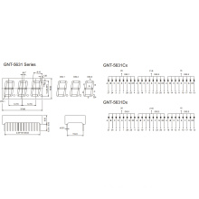 0.56 Inch 3 Digit 7 Segment Display (GNS-5631Cx-Dx)